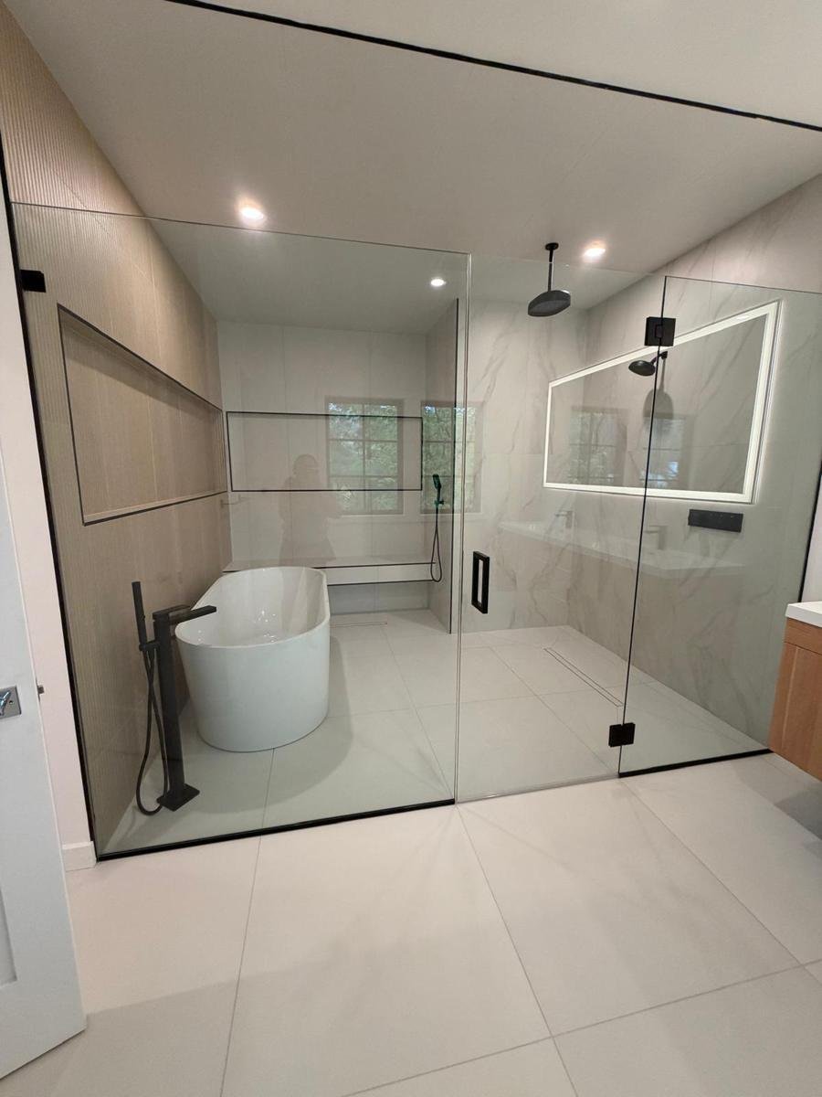 Post-construction · Primary bath cleaned by JF Spotless Cleaning in Westchester NY