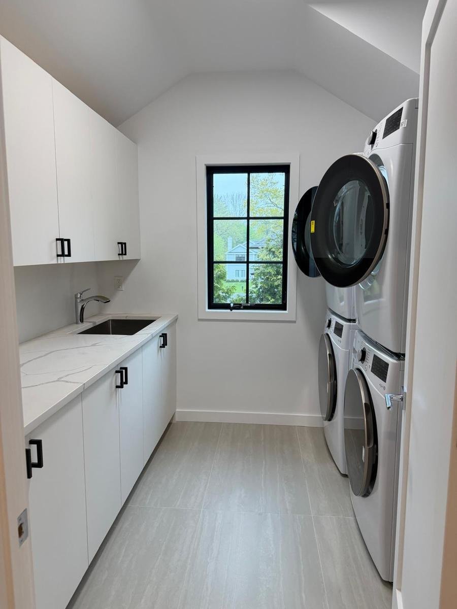 Laundry room: post-construction cleaning by JF Spotless in Westchester County NY